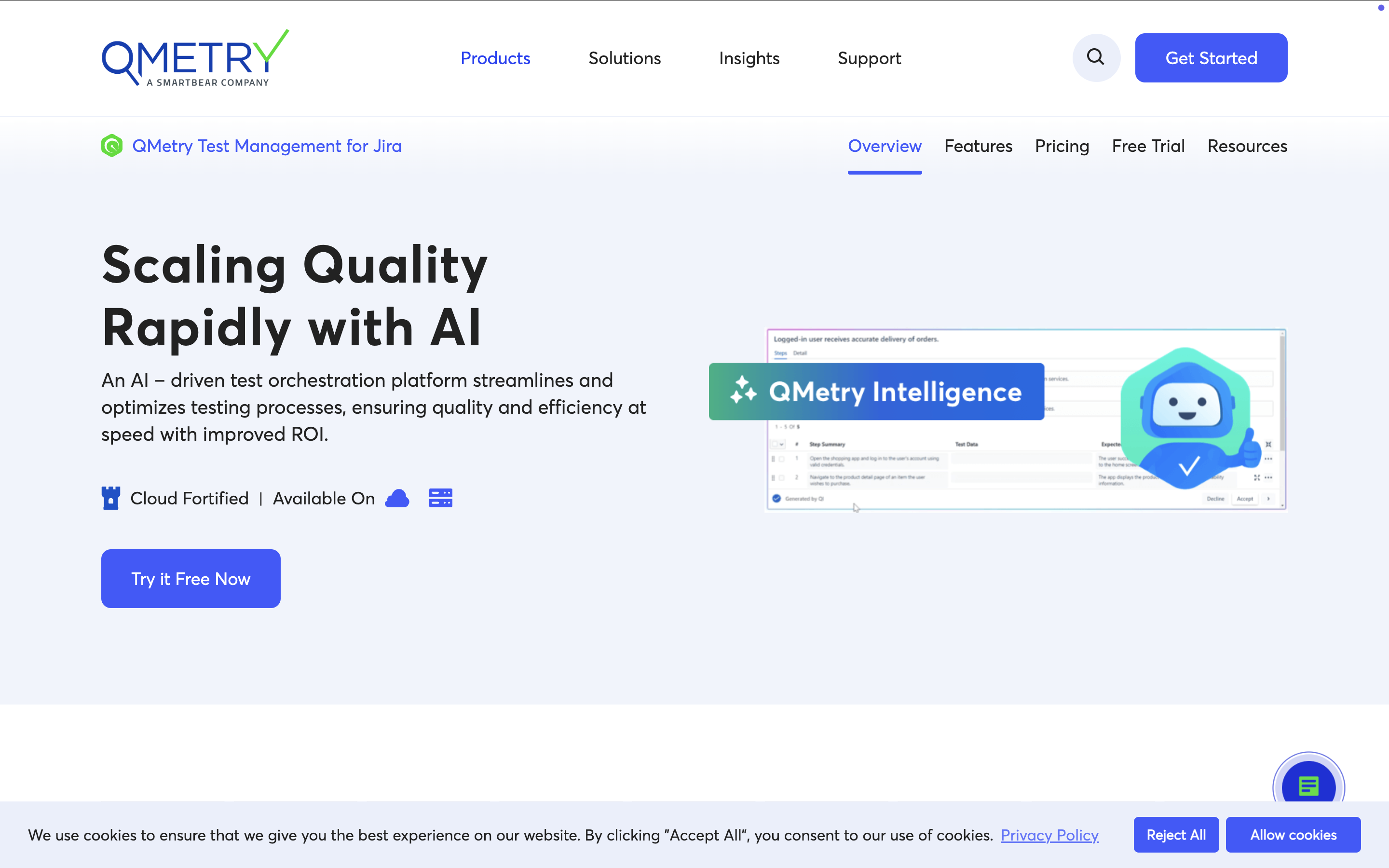 QMetry Test Management for Jira dashboard