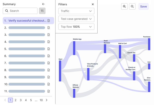 Katalon TrueTest identifies and visualizes your user journey maps