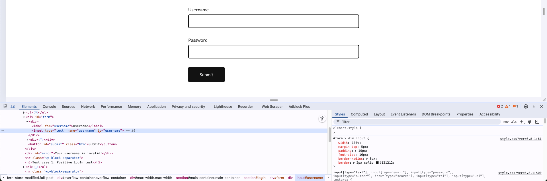 How to identify Locators of web elements to write automation test scripts?