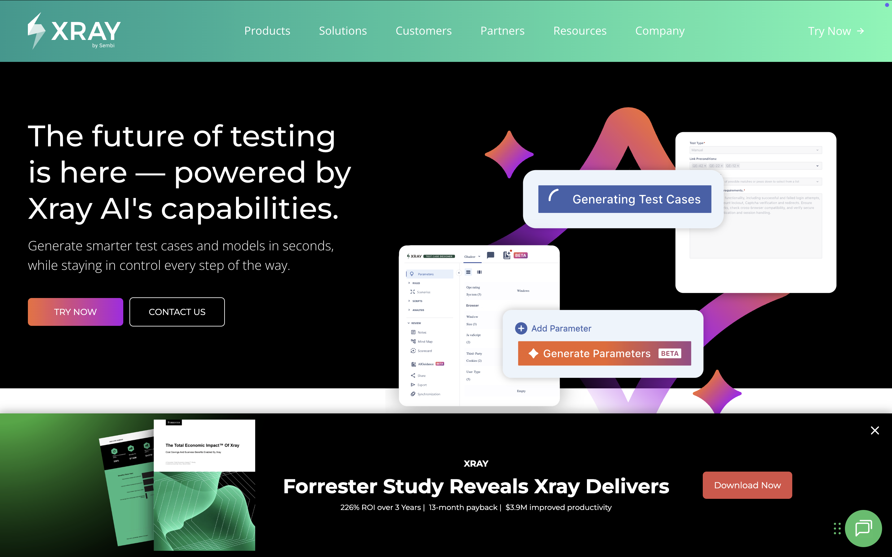 Xray dashboard screenshot