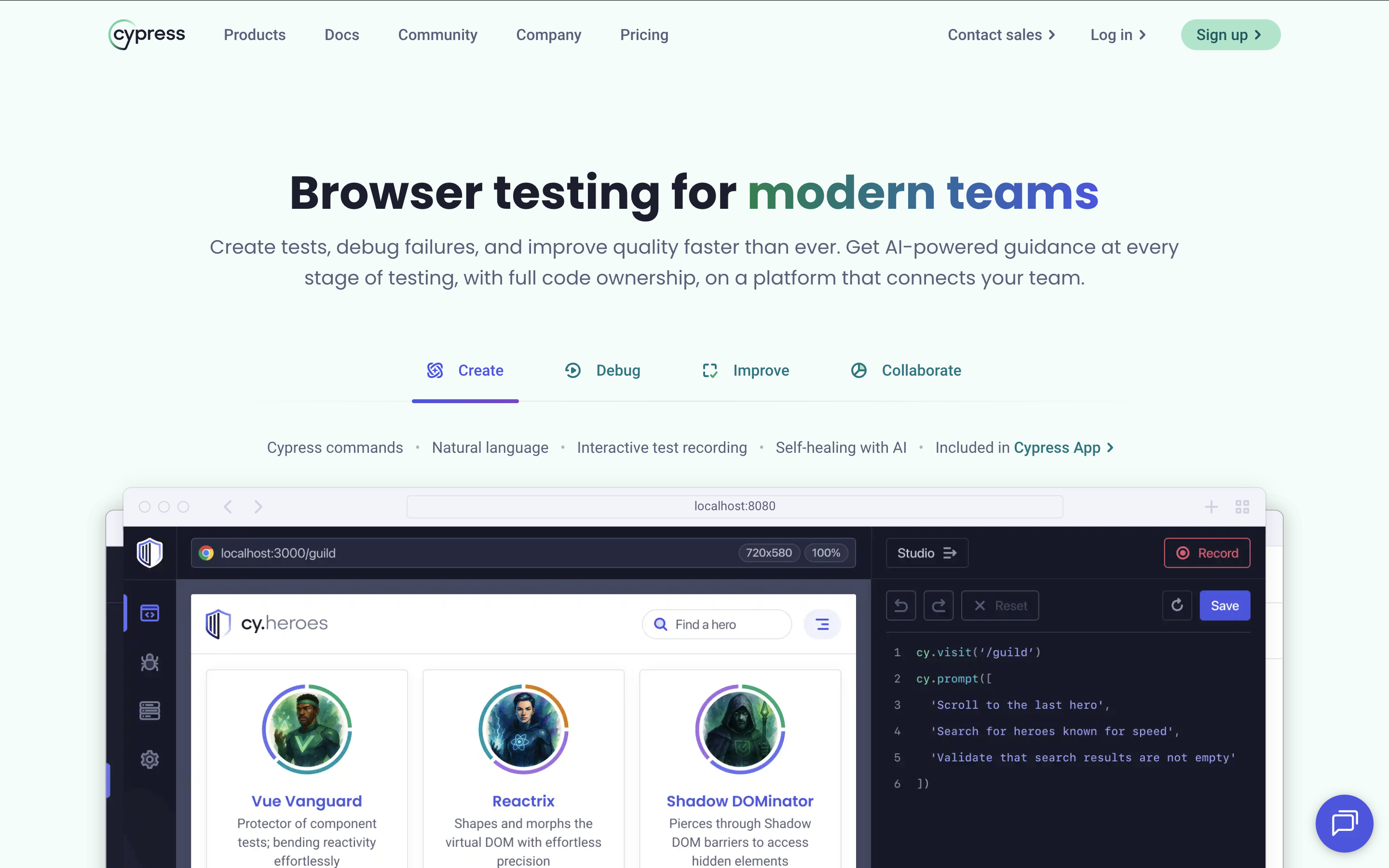 Cypress screenshot